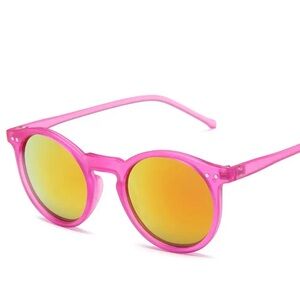 Pink Reflective Sunglasses